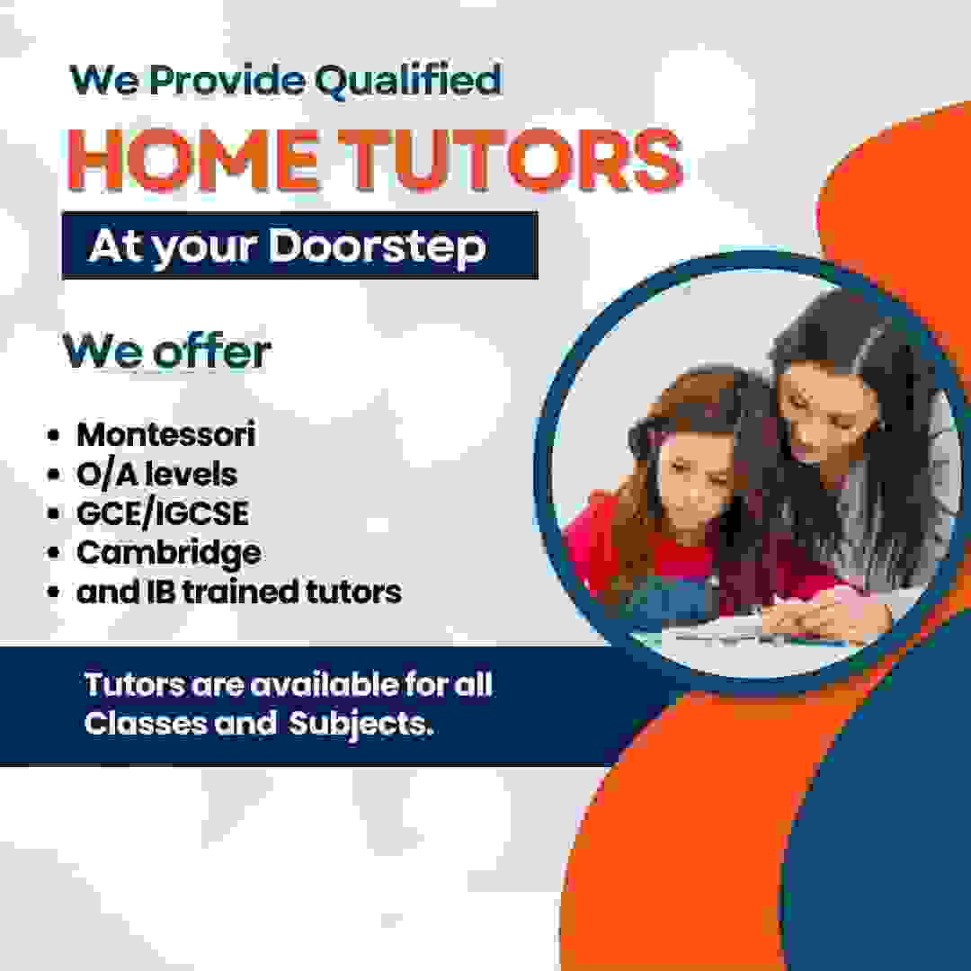 Best home tutors for all grades in UET Housing Society Lahore Experienced home tutors in UET Housing Society Lahore