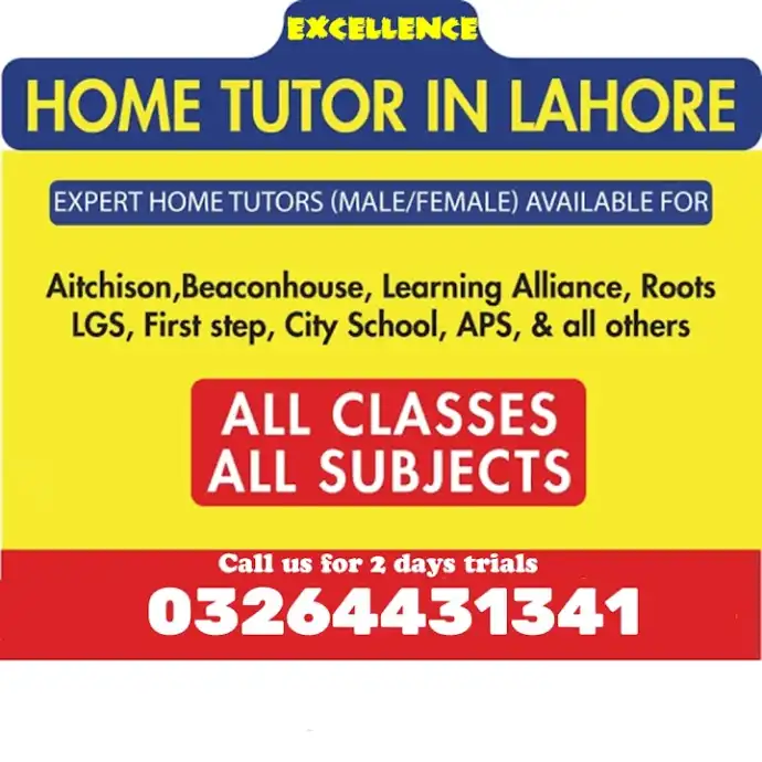 Male/Female Home Tutors DHA Lahore Home Tutors in DHA Lahore